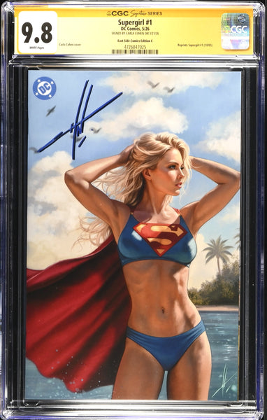 SUPERGIRL #1 CGC SS 9.8 CARLA COHEN SIGNED EXCL FULL BODY VIRGIN VARIANT-B