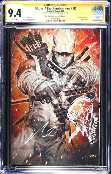 G.I. JOE #325 CGC SS 9.4 JOHN GIANG REMARK SIGNED MEGACON EXCL STORM SHADOW VARIANT