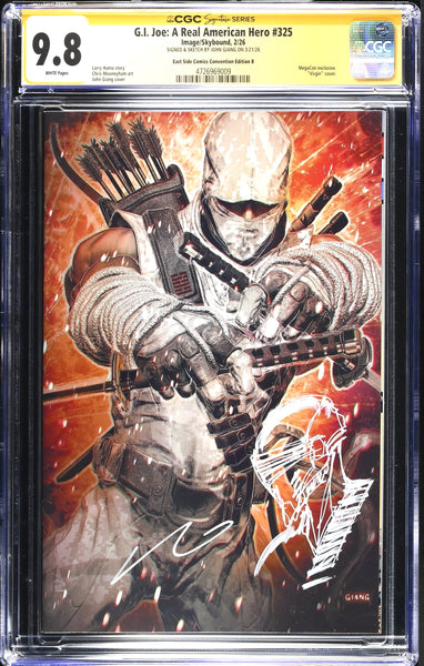 G.I. JOE #325 CGC SS 9.8 JOHN GIANG REMARK SIGNED MEGACON EXCL STORM SHADOW VARIANT