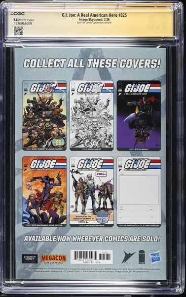 G.I. JOE #325 CGC SS 9.8 JOHN GIANG REMARK SIGNED MEGACON EXCL STORM SHADOW VARIANT