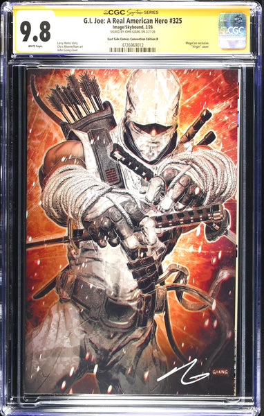 G.I. JOE #325 CGC SS 9.8 JOHN GIANG SIGNED MEGACON EXCL STORM SHADOW VARIANT