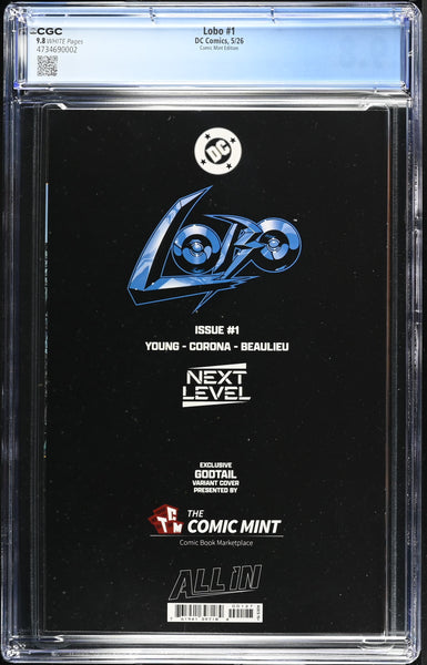 LOBO #1 CGC 9.8 GODTAIL EXCLUSIVE VARIANT LTD TO 800 SUPERGIRL 2026