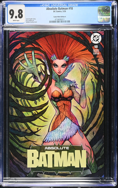 ABSOLUTE BATMAN #18 CGC 9.8 NATHAN SZERDY EXCL POISON IVY VARIANT LTD TO 1000 COURT OF OWLS