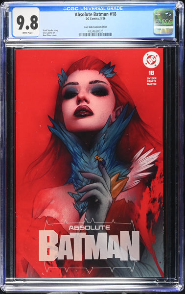 ABSOLUTE BATMAN #18 CGC 9.8 BEN OLIVER EXCL POISON IVY VARIANT FIRST COURT OF OWLS