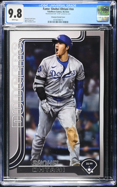 FAME: SHOHEI OHTANI #1 CGC 9.8 MEGACON 2026 EXCL CARDSTOCK VARIANT LTD 99 COPIES NUMBERED TOPPS