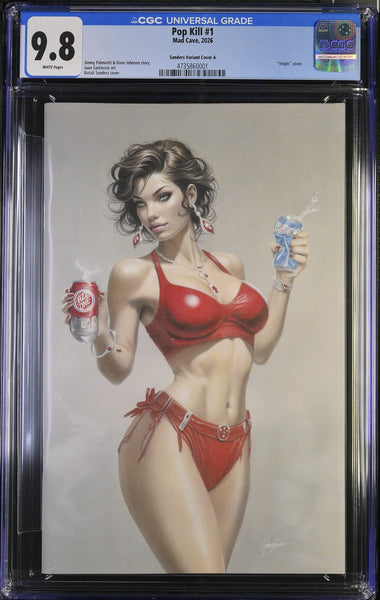 POP KILL VALENTINES SPECIAL #1 CGC 9.8 NATALI SANDERS EXCL VARIANT LTD 500