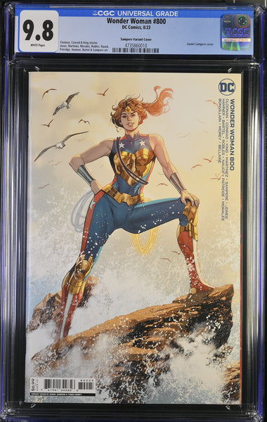 WONDER WOMAN #800 CGC 9.8 SAMPERE COVER-A VARIANT FIRST TRINITY APPEARANCE