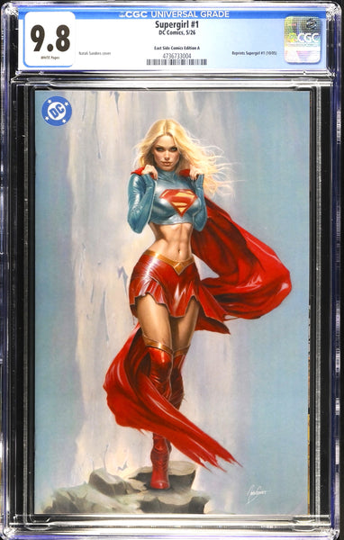 SUPERGIRL #1 (2005) CGC 9.8 NATALI SANDERS EXCL MICHAEL TURNER "HOMAGE" VIRGIN VARIANT