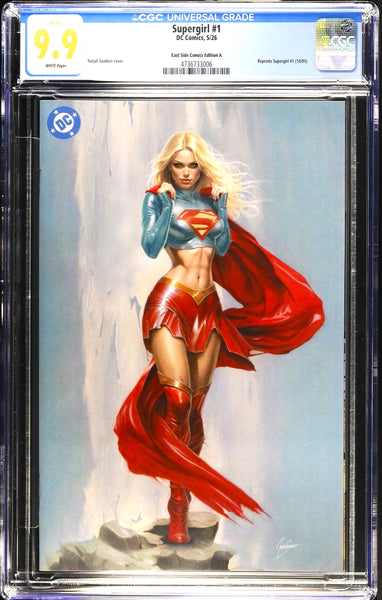 SUPERGIRL #1 (2005) CGC 9.9 NATALI SANDERS EXCL MICHAEL TURNER "HOMAGE" VIRGIN VARIANT NOT 9.8