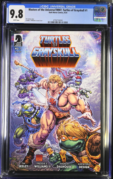 TURTLES OF GRAYSKULL #1 CGC 9.8 WILLIAMS COVER-A VARIANT TMNT MASTERS THE UNIVERSE