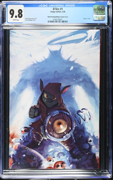 D'ORC #1 CGC 9.8 KEVEN MALLQUI (Third Print) EXCL VIRGIN VARIANT LTD 450
