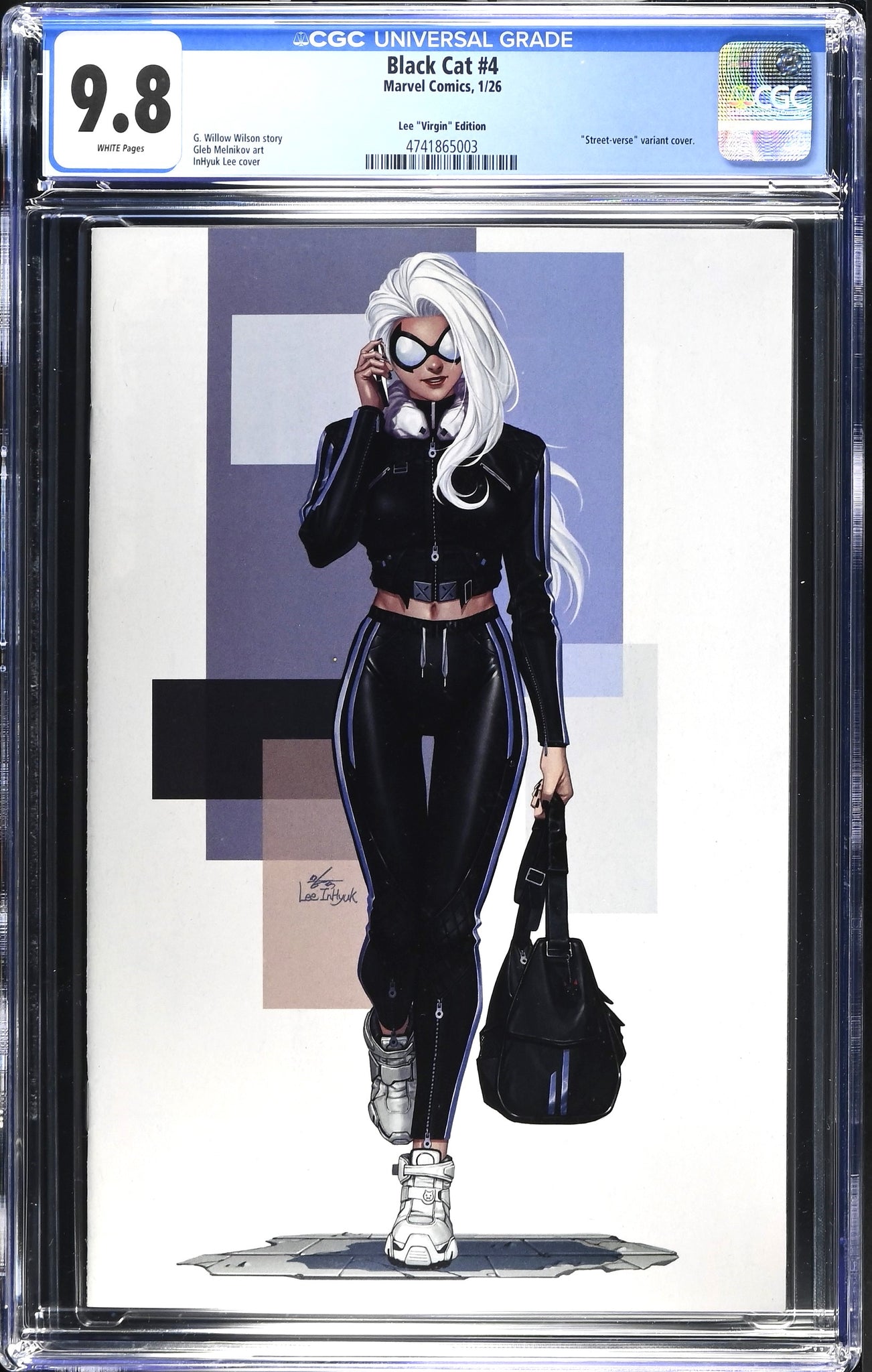 BLACK CAT #4 CGC 9.8 INHYUK LEE 1:50 RI STREET-VERSE VIRGIN