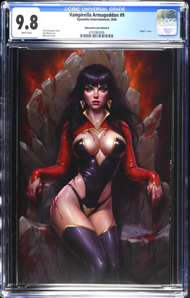 VAMPIRELLA ARMAGEDDON #9 CGC 9.8 WILL JACK STORE EXCL BLACK LEATHER VARIANT