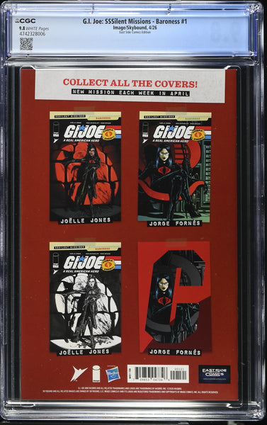 G.I. JOE BARONESS SSSILENT MISSIONS #1 CGC 9.8 DAVID DIAS EXCL WINTER VIRGIN VARIANT LTD 500