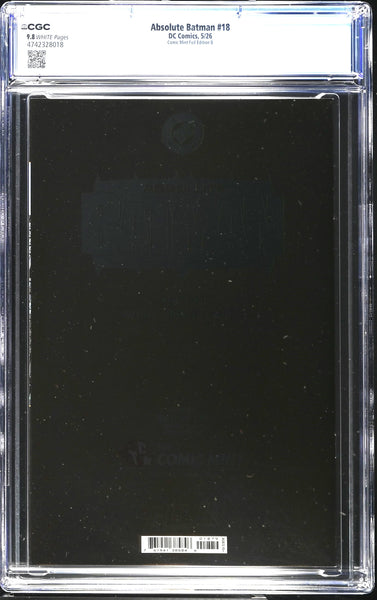 ABSOLUTE BATMAN #18 CGC 9.8 INHYUK LEE MEGACON 2026 EXCL FOIL VIRGIN VARIANT