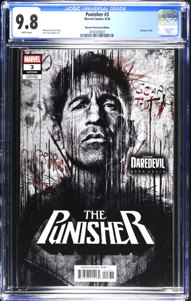 PUNISHER #3 CGC 9.8 JON BERNTHAL FIRST PRINT DAREDEVIL BORN AGAIN MARVEL TV VARIANT 2026