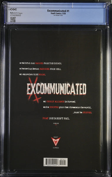 EXCOMMUNICATED #1 CGC 9.8 ITO 1:30 RI VARIANT CVR-D VAULT COMICS 2026 RARE!