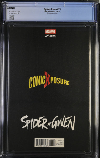 SPIDER-GWEN #25 CGC 9.8 MIKE DEODATO EXCL FIRST "GWENOM" VARIANT 2017 RARE