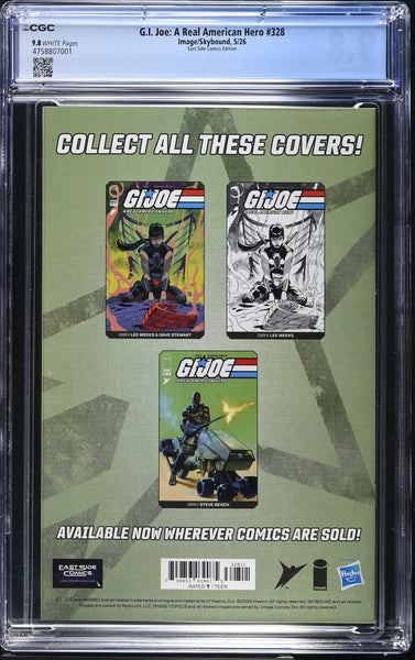 G.I. JOE #328 CGC 9.8 DAVID DIAS EXCL LADY JAYE VIRGIN VARIANT LTD 500 COPIES