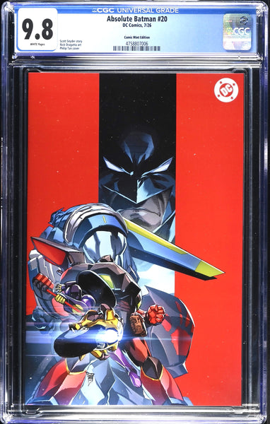 ABSOLUTE BATMAN #20 CGC 9.8 PHILIP TAN EXCL VIRGIN VARIANT FIRST ROBINS LTD TO 800