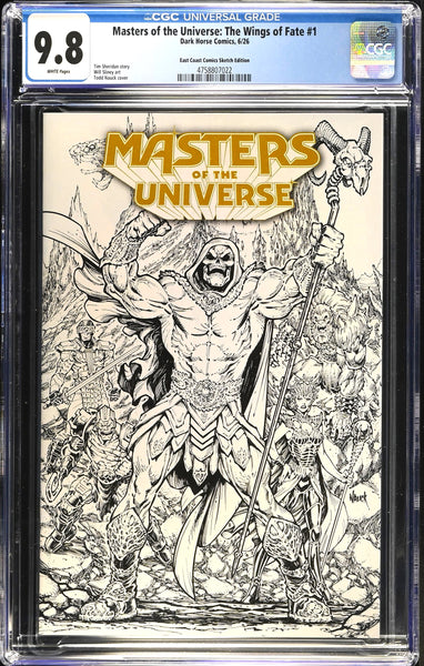 HE-MAN & MASTERS OF THE UNIVERSE WINGS OF FATE #1 CGC 9.8 TODD NAUCK EXCL COLOR VIRGIN & B&W VARIANT OPTIONS MOVIE PREQUEL
