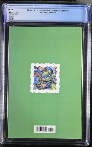 TURTLES OF GRAYSKULL #1 CGC 9.8 SAKAI COVER-B VARIANT TMNT MASTERS THE UNIVERSE