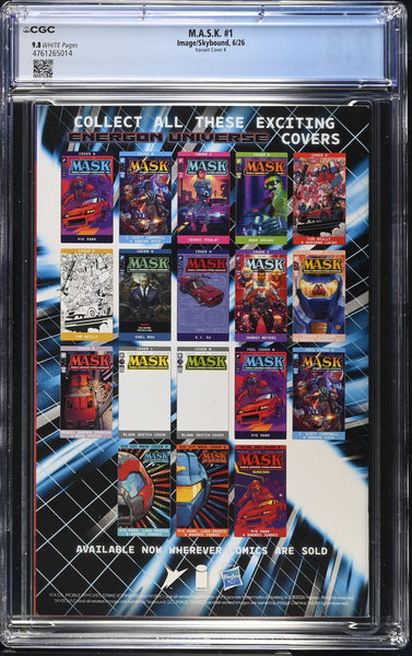 MASK #1 CGC 9.8 DANIEL WARREN JOHNSON 1:500 RI VARIANT COVER-K G.I. JOE TRANSFORMERS