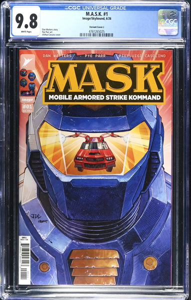 MASK #1 CGC 9.8 JOSHUA CASSARA 1:250 RI VARIANT COVER-J G.I. JOE TRANSFORMERS
