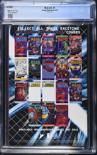 MASK #1 CGC 9.8 JOSHUA CASSARA 1:250 RI VARIANT COVER-J G.I. JOE TRANSFORMERS