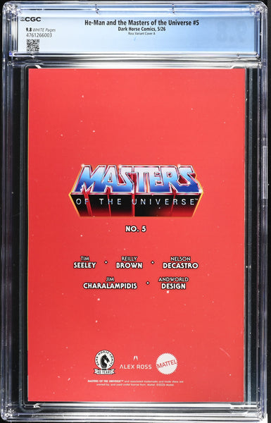 HE-MAN & MASTERS OF THE UNIVERSE #5 CGC 9.8 ALEX ROSS EXCL HE-MAN VIRGIN VARIANT-A