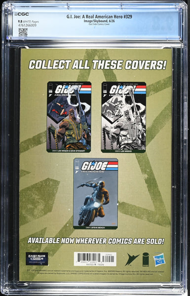 G.I. JOE #329 CGC 9.8 MICHELLE DIAS EXCL FEMALE SNAKE-EYES VIRGIN VARIANT LTD 500