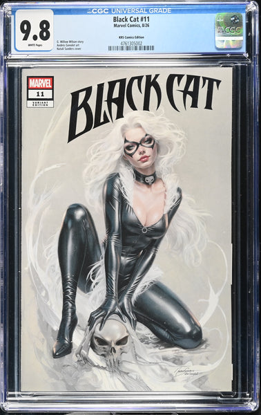 BLACK CAT #11 CGC 9.8 NATALI SANDERS EXCL J SCOTT CAMPBELL "HOMAGE" VARIANT LTD 1500