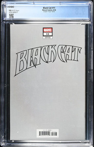 BLACK CAT #11 CGC 9.8 J SCOTT CAMPBELL 1:100 RI VIRGIN VARIANT SPIDER-MAN
