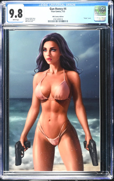 GUN HONEY #4 CGC 9.8 WILL JACK VIRGIN EXCLUSIVE VARIANT TITAN COMICS