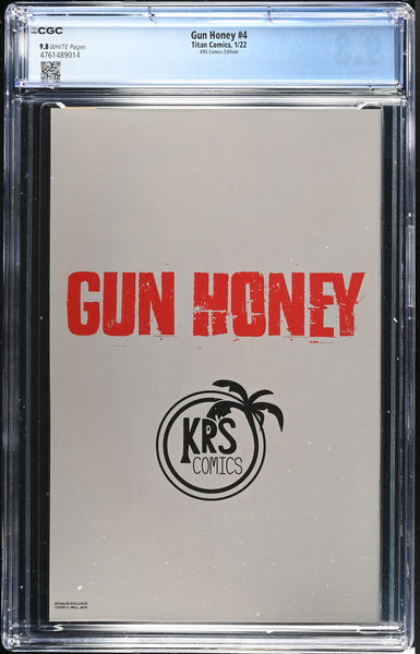 GUN HONEY #4 CGC 9.8 WILL JACK VIRGIN EXCLUSIVE VARIANT TITAN COMICS