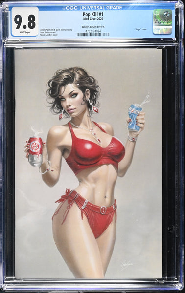 POP KILL VALENTINES SPECIAL #1 CGC 9.8 NATALI SANDERS EXCL VARIANT LTD 500
