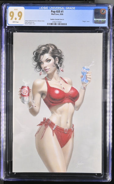 POP KILL VALENTINES SPECIAL #1 CGC 9.9 NATALI SANDERS EXCL VARIANT LTD 500 NOT 9.8