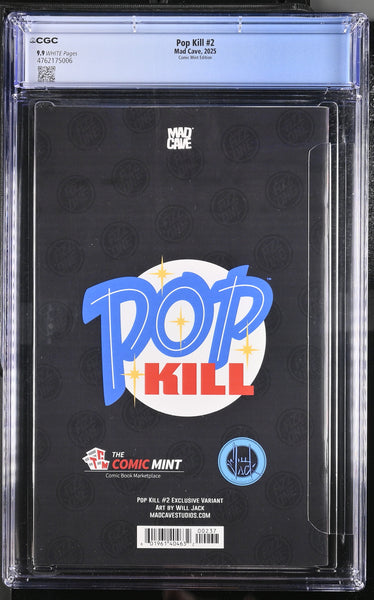 POP KILL #2 CGC 9.9 WILL JACK NYCC EXCL "SEXY" VIRGIN VARIANT NOT 9.8