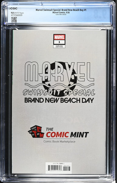 MARVEL SWIMSUIT SPECIAL: BRAND NEW BEACH DAY #1 CGC 9.8 NATALI SANDERS EXCL SPIDER-GWEN VARIANT
