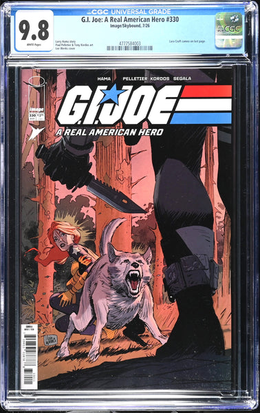 G.I. JOE ARAH #330 CGC 9.8 FIRST PRINT LEE WEEKS COVER-A VARIANT GI LARA CROFT TOMB RAIDER