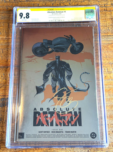 ABSOLUTE BATMAN #1 CGC SS 9.8 SCOTT SNYDER SIGNED FERNANDEZ EXCL FOIL AKIRA VARIANT