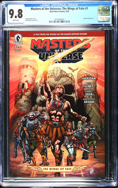 HE-MAN MASTERS OF THE UNIVERSE WINGS OF FATE #1 CGC 9.8 WILL SLINEY COVER-A VARIANT