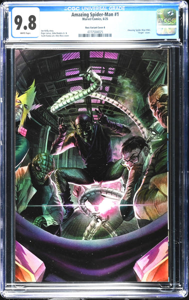 AMAZING SPIDER-MAN #1 CGC 9.8 ALEX ROSS SINISTER SIX VARIANT 2025 RARE!