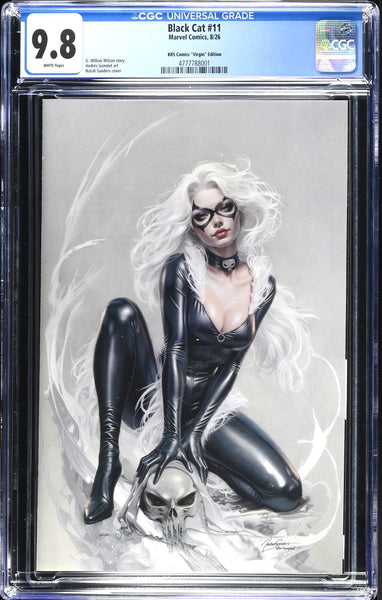 BLACK CAT #11 CGC 9.8 NATALI SANDERS SDCC EXCL VIRGIN VARIANT LTD 750 SPIDER-MAN