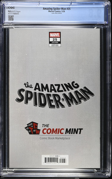 AMAZING SPIDER-MAN #25 CGC 9.8 SKAN 2026 SDCC EXCL SYMBIE "HOMAGE" VARIANT LTD 1000