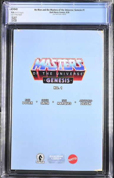 HE-MAN & MASTERS OF THE UNIVERSE GENESIS #1 CGC 9.8 SKAN EXCL SKELETOR "ACTION FIGURE" VARIANT LTD 500