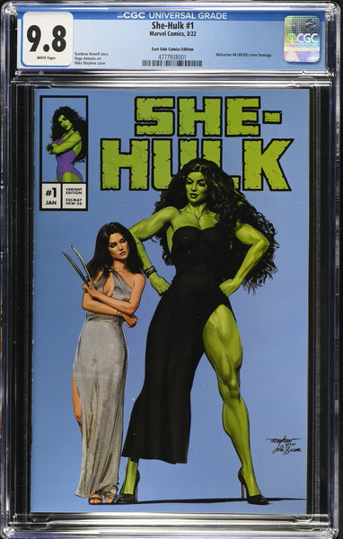SHE-HULK #1 CGC 9.8 MIKE MAYHEW WOLVERINE #8 HOMAGE TRADE DRESS VARIANT-A