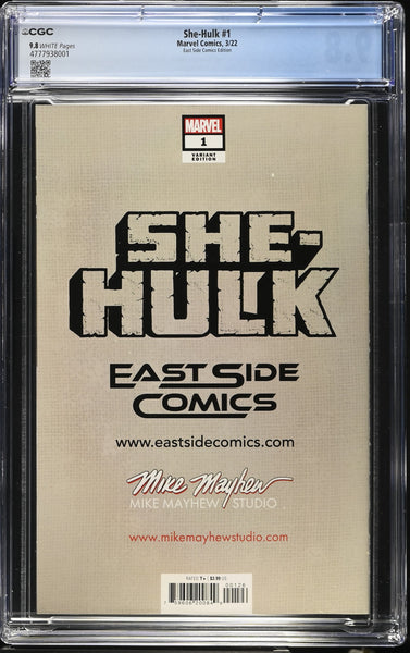 SHE-HULK #1 CGC 9.8 MIKE MAYHEW WOLVERINE #8 HOMAGE TRADE DRESS VARIANT-A