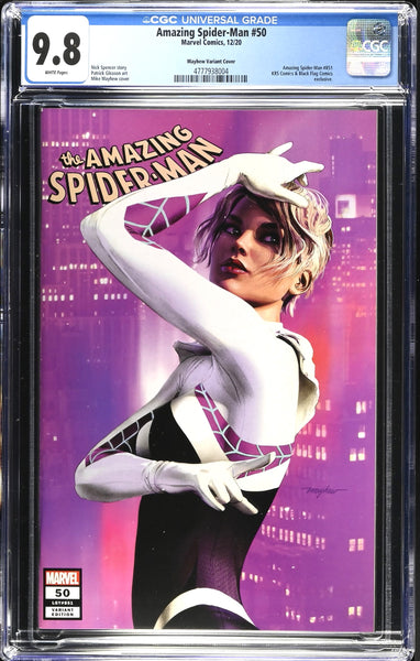 AMAZING SPIDER-MAN #50 (#851) CGC 9.8 MIKE MAYHEW TRADE SPIDER-GWEN VARIANT