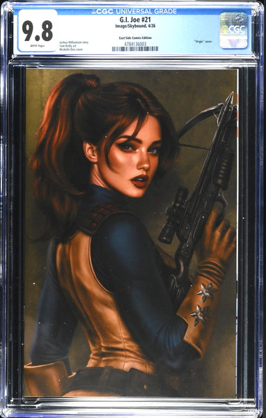 G.I. JOE #21 CGC 9.8 MICHELLE DIAS EXCL SCARLETT VIRGIN VARIANT LTD 500 COPIES STORM SHADOW